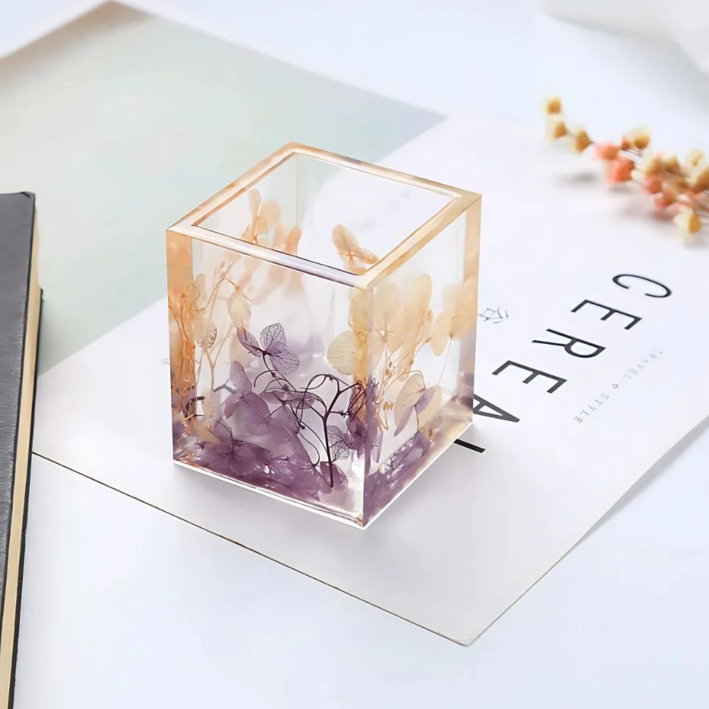 Molde Para Resina Vaso Cuadro - Imagen 2