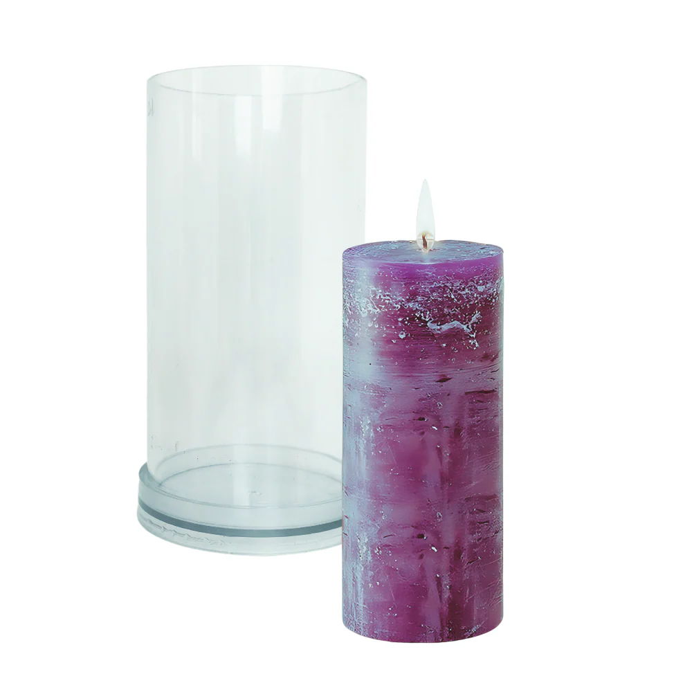 Molde Para Vela de Acrílico Cirio Liso 9x15