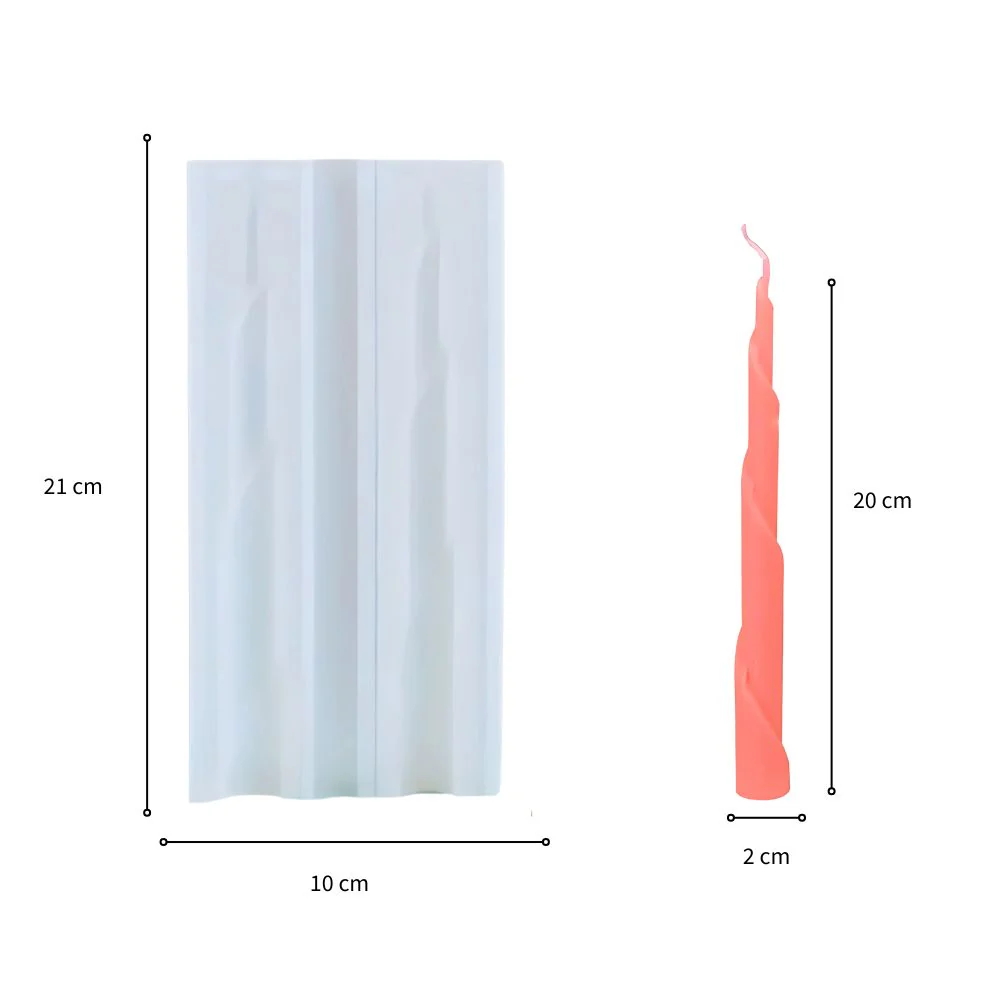 Molde De Silicón Vela Moldeada. - Imagen 3