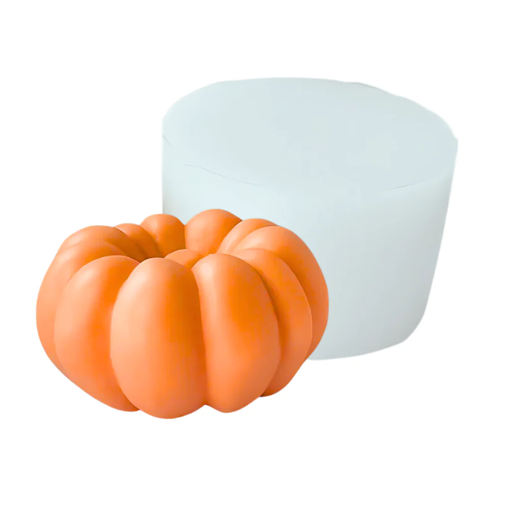 Molde calabaza 9 cm para vela 3D
