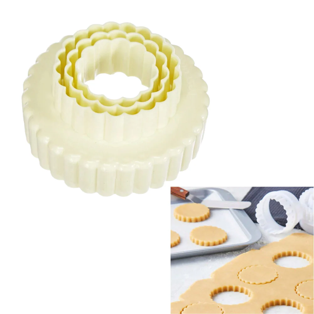 Set Moldes Cortadores de Galletas 6 Flores Dobles