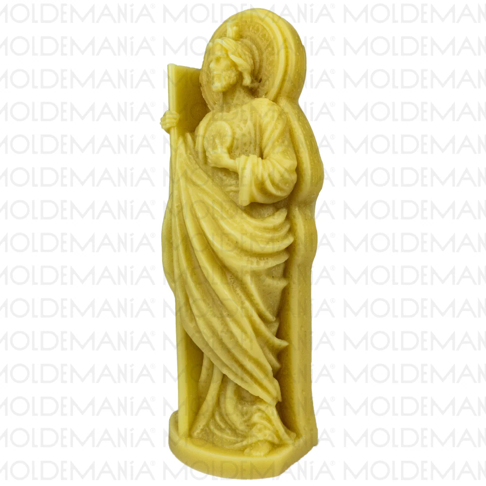 Molde de San Judas Tadeo 3D Molde de Silicón para Vela - Imagen 3