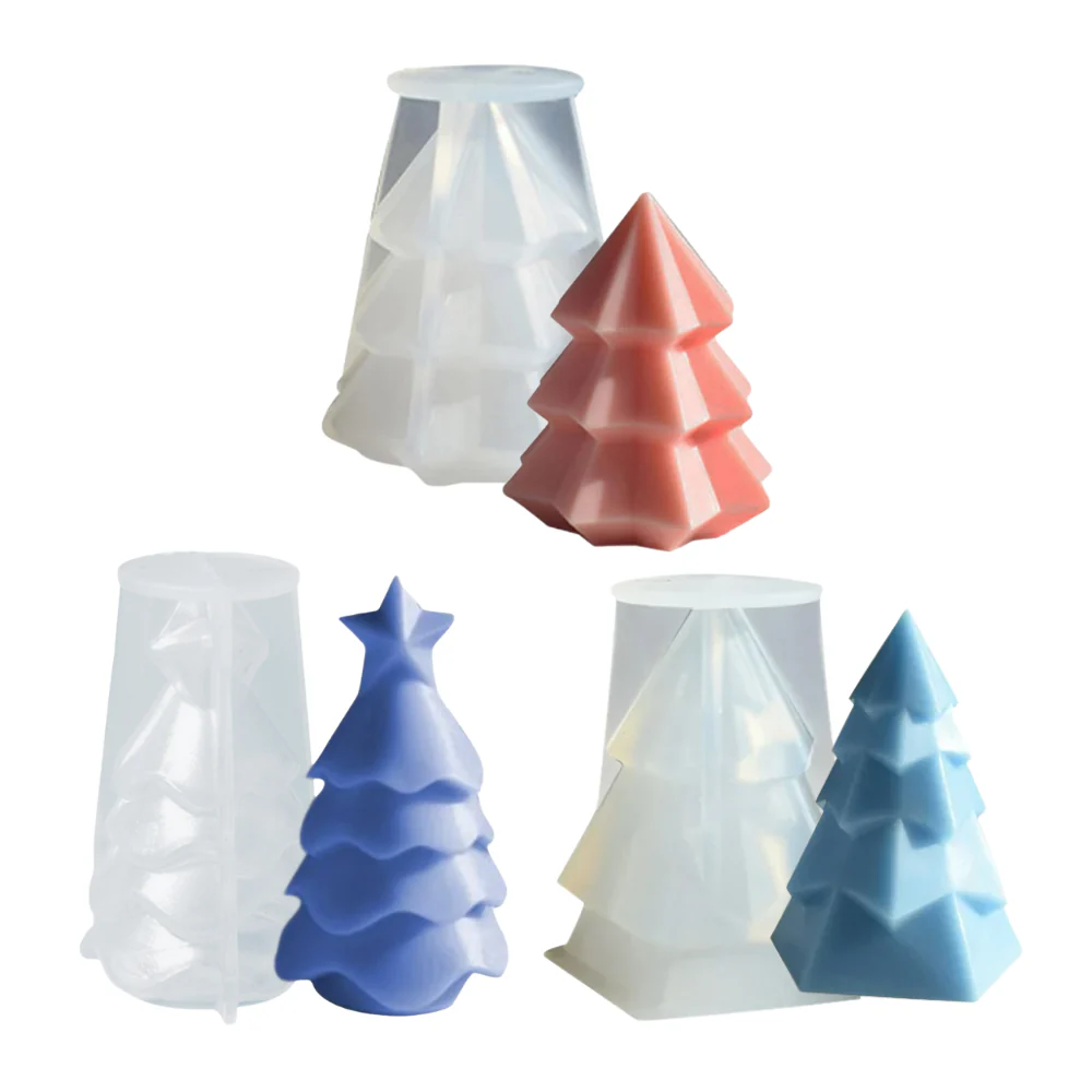 Set 3 Moldes Pinos Geométricos