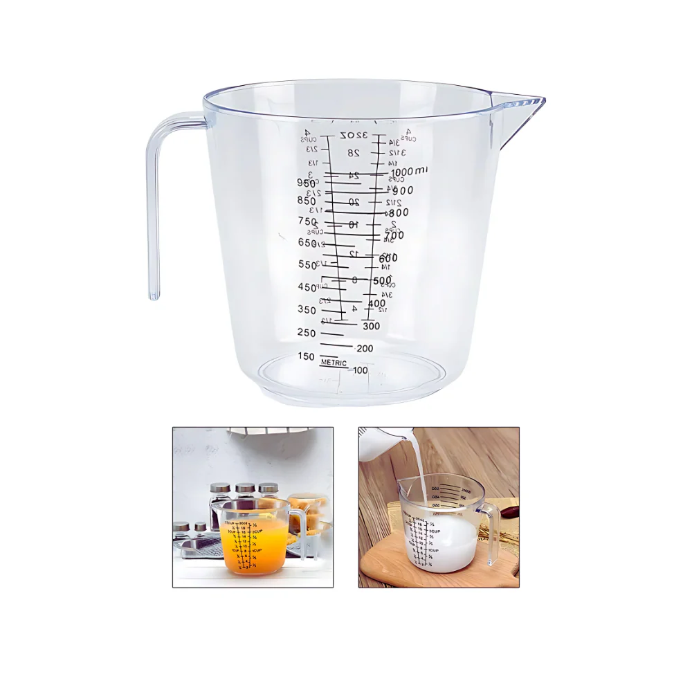 Taza Medidora 1Lt Plástica. - Imagen 2