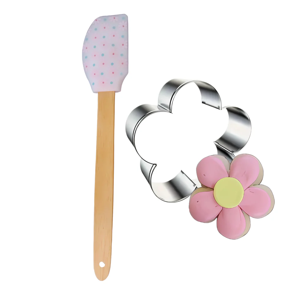 Espátula Con Cortador de Flor