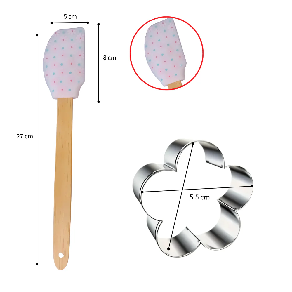 Espátula Con Cortador de Flor - Imagen 3