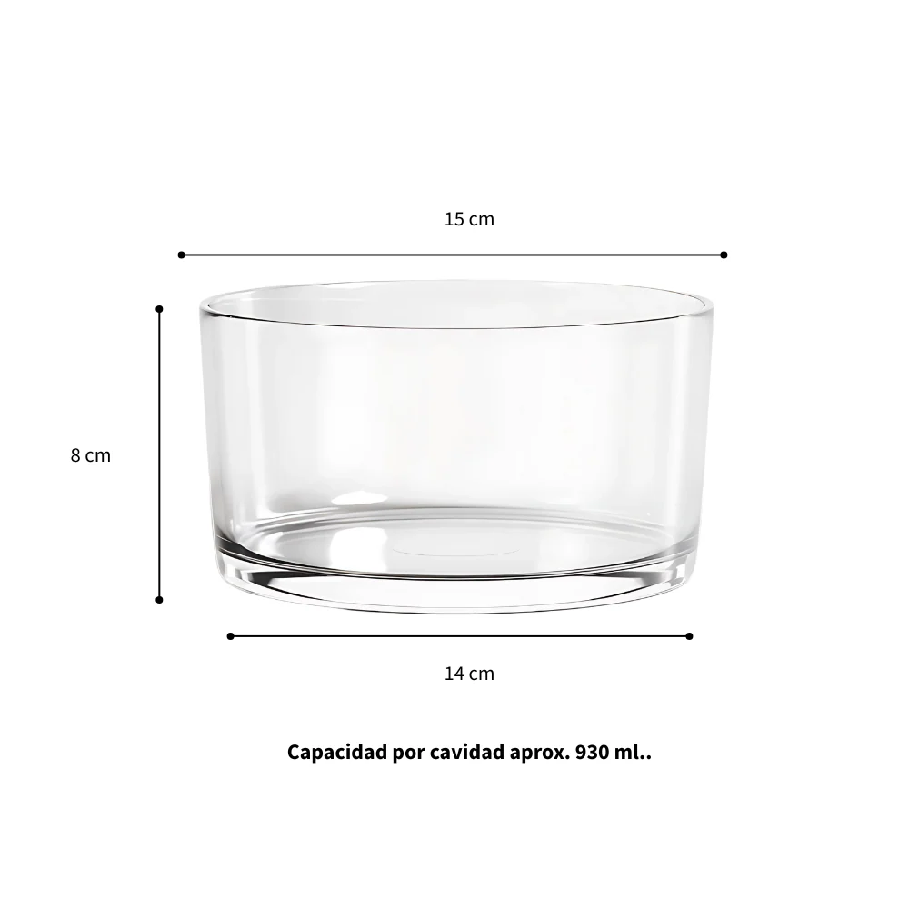 Frasco Redondo para Vela 8x15 cm - Imagen 4