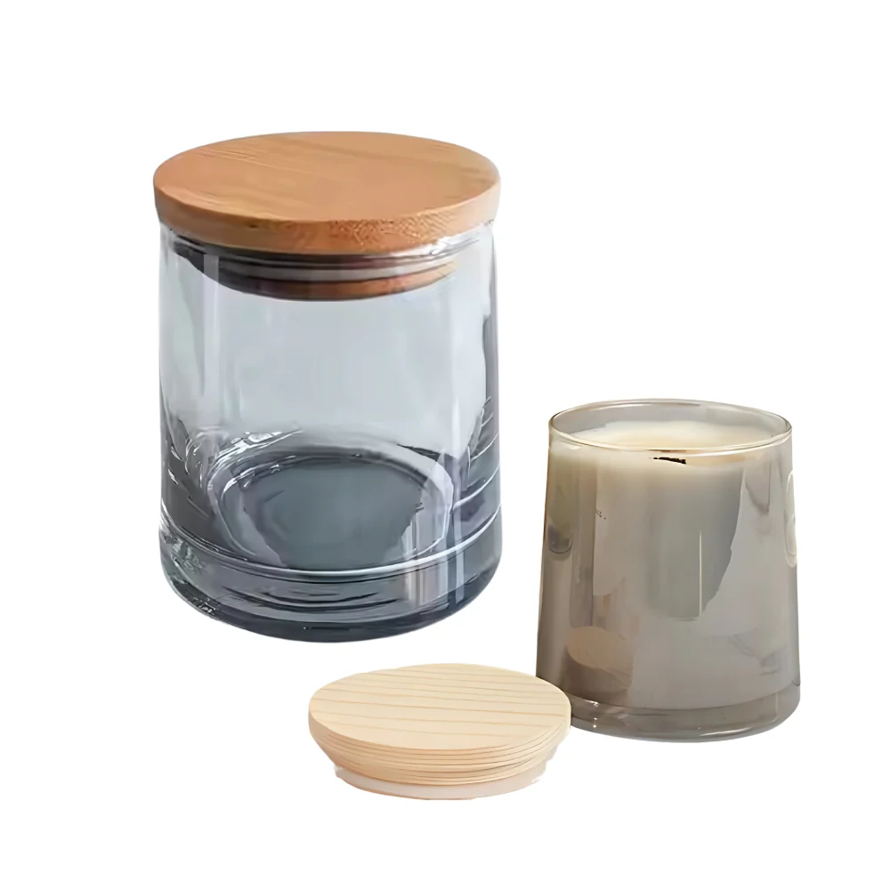 Frascos de Vidrio Grande con Tapa de Bambú - Imagen 9