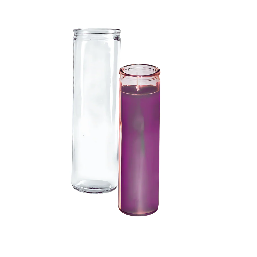 Vaso para Veladora Alto y Liso 6x20 cm - Imagen 2