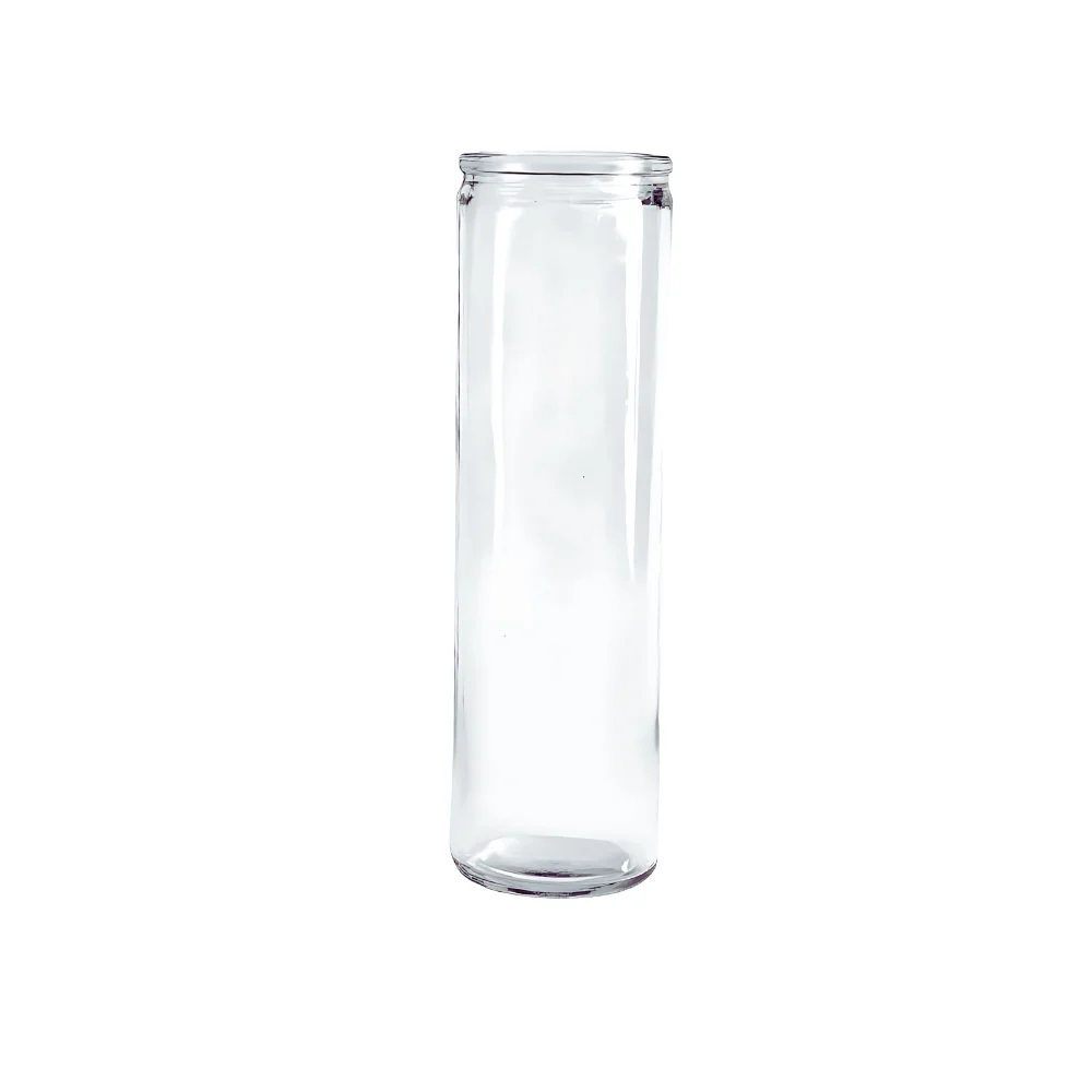 Vaso para Veladora Alto y Liso 6x20 cm