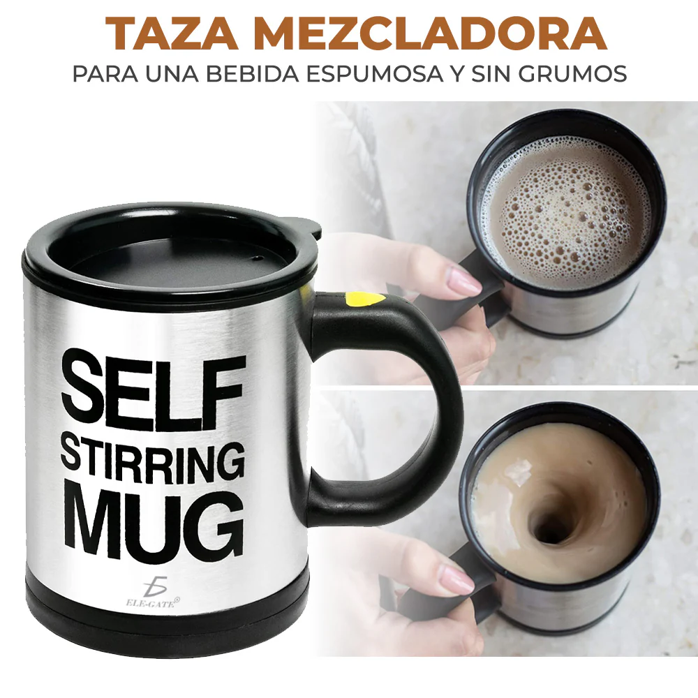 Taza Aislada De Acero Inoxidable Auto agitable J06786 - Imagen 3