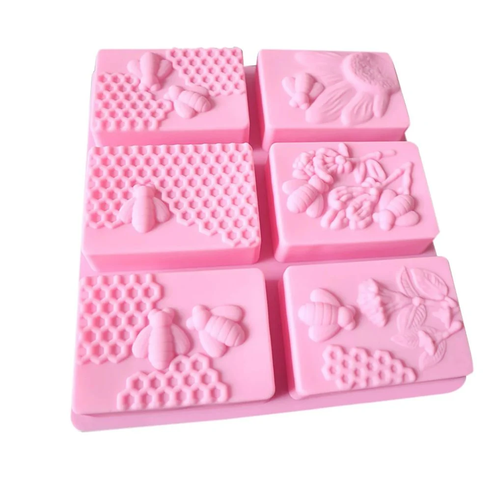 Molde Rectangular Panal de Abejas para Jabón