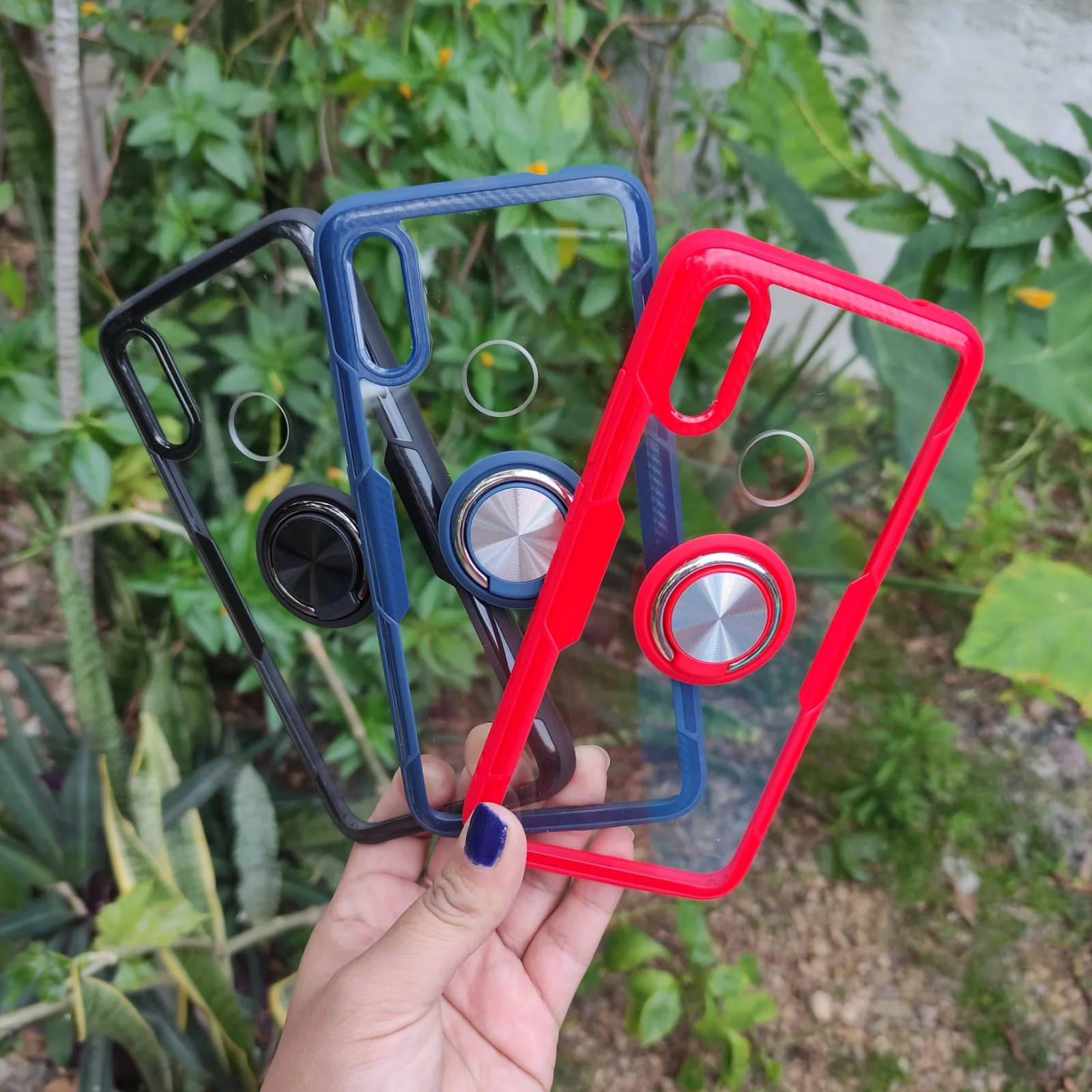 Funda Transparente Anillo Para Samsung M20 - Imagen 2