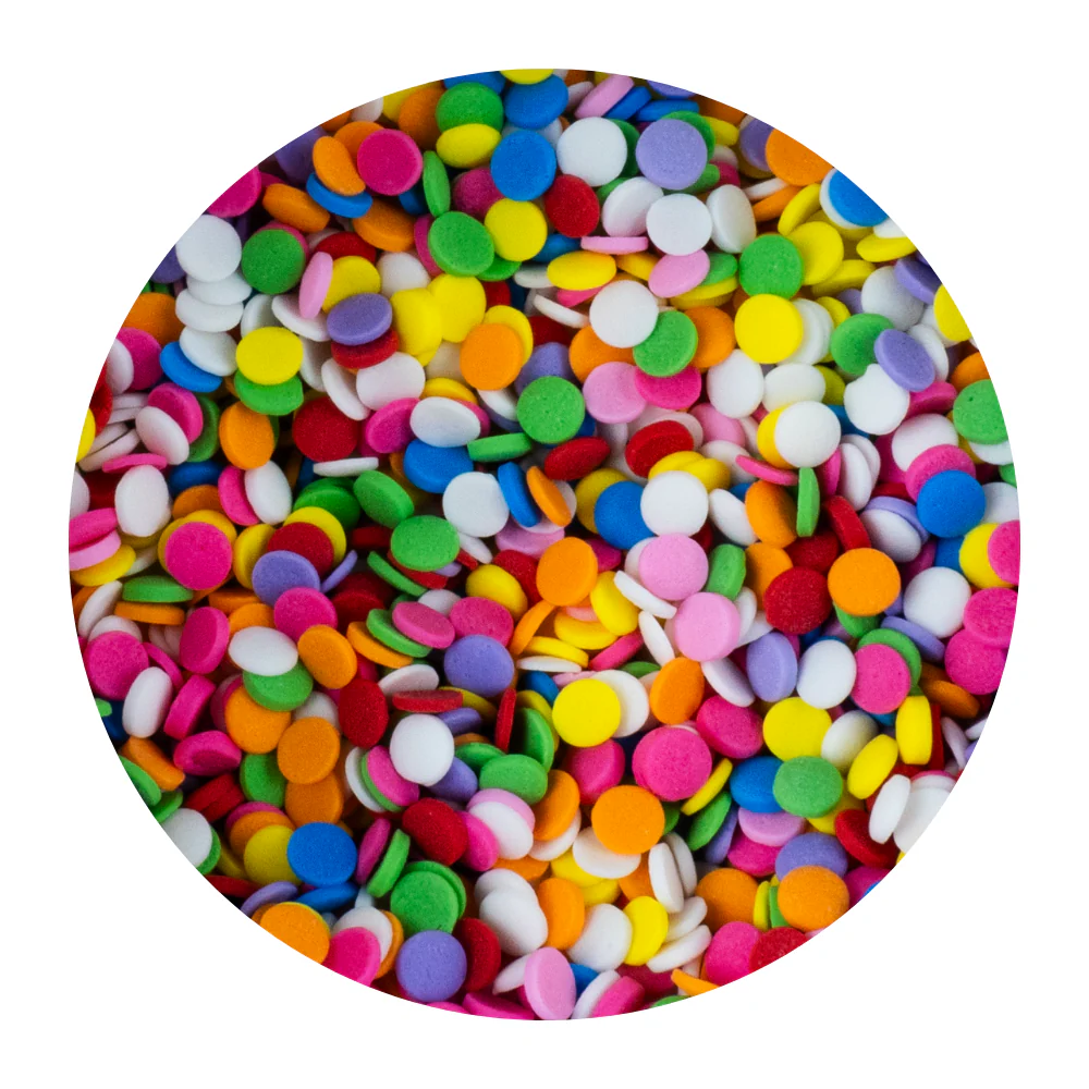 Confeti Comestible para Pastel Redondo