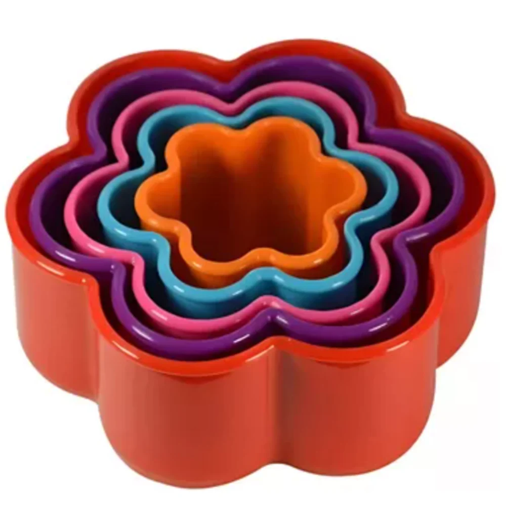 Set Cortadores de Galletas 5 Flores en Caja - Imagen 4