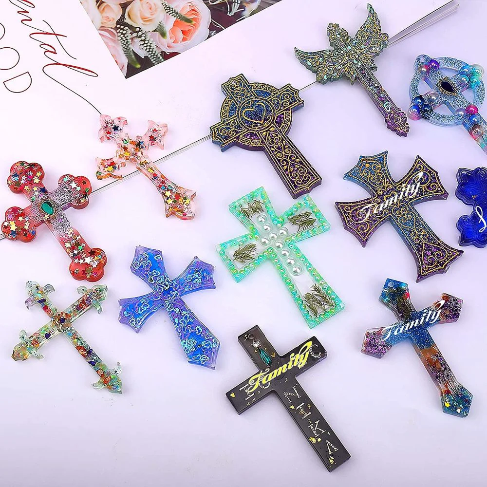 Molde de Silicón 12 Cruces para Resina - Imagen 2