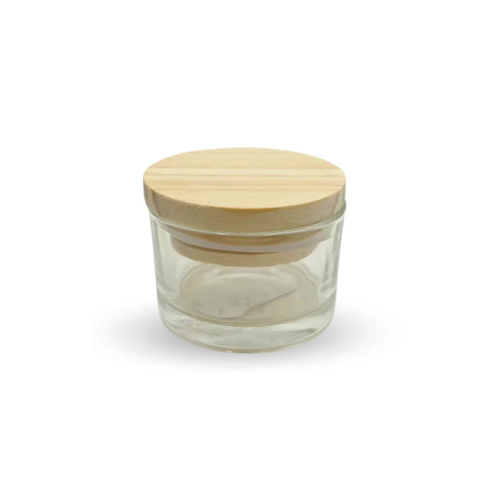 Frascos de Vidrio con Tapa de Madera para Manualidades