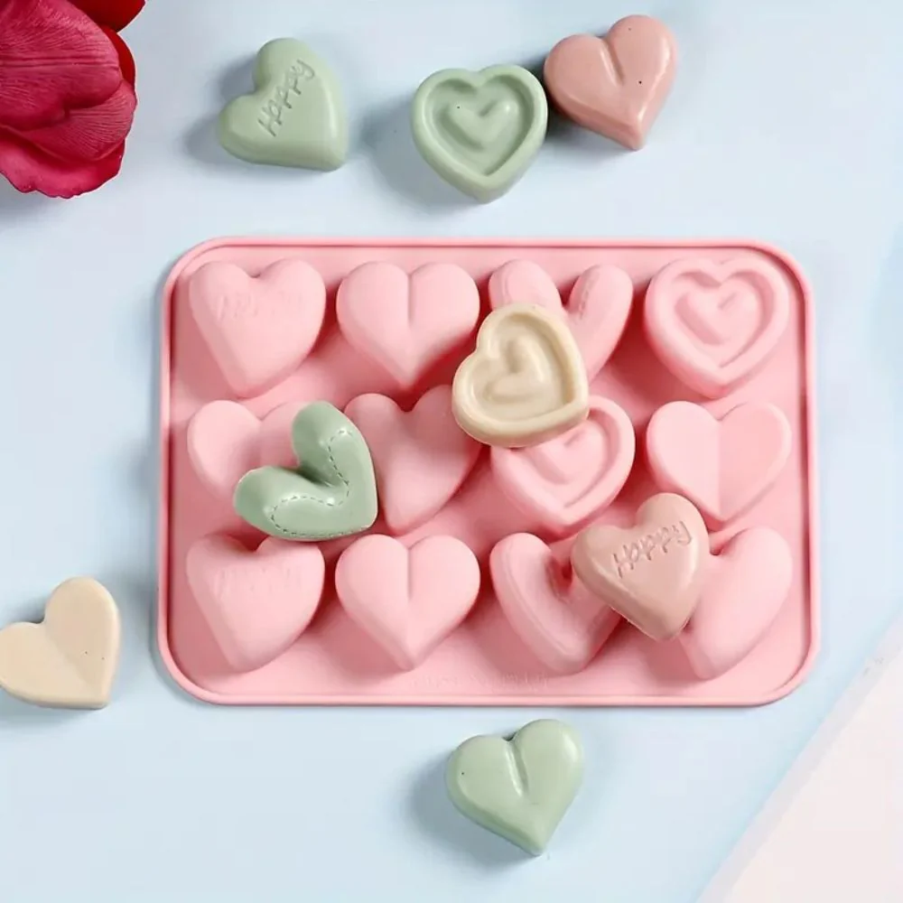 Molde 12 Corazones Happy Amor y Amistad - Imagen 2