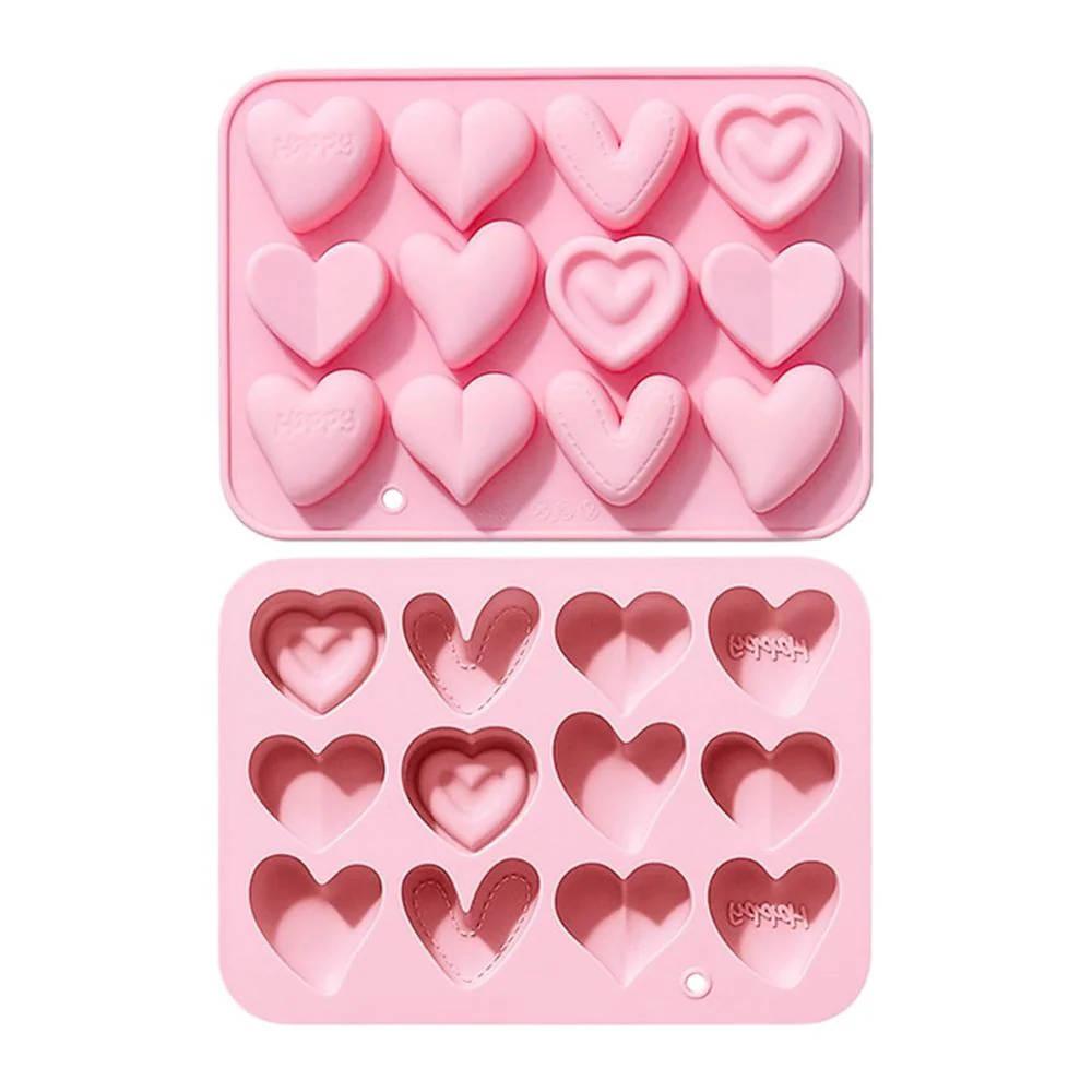 Molde 12 Corazones Happy Amor y Amistad - Imagen 4