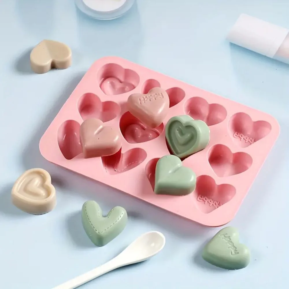 Molde 12 Corazones Happy Amor y Amistad - Imagen 3