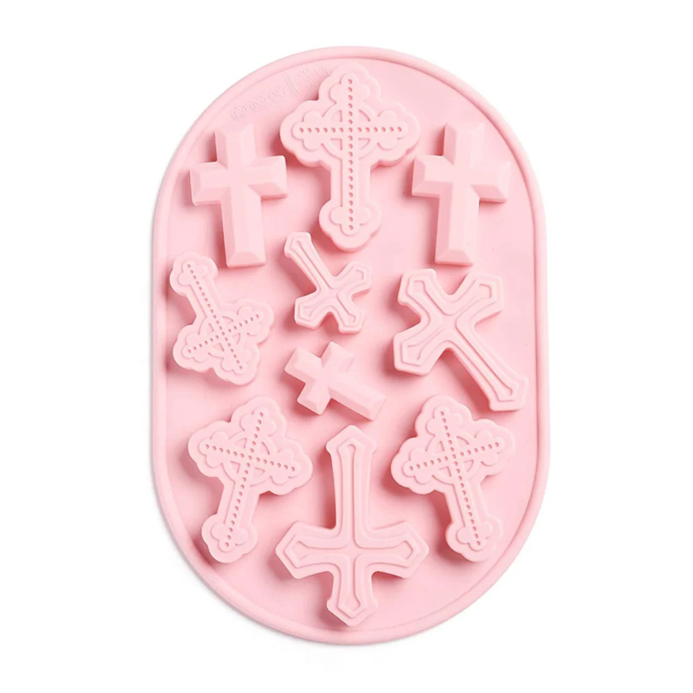 Molde 10 Cruces de silicón