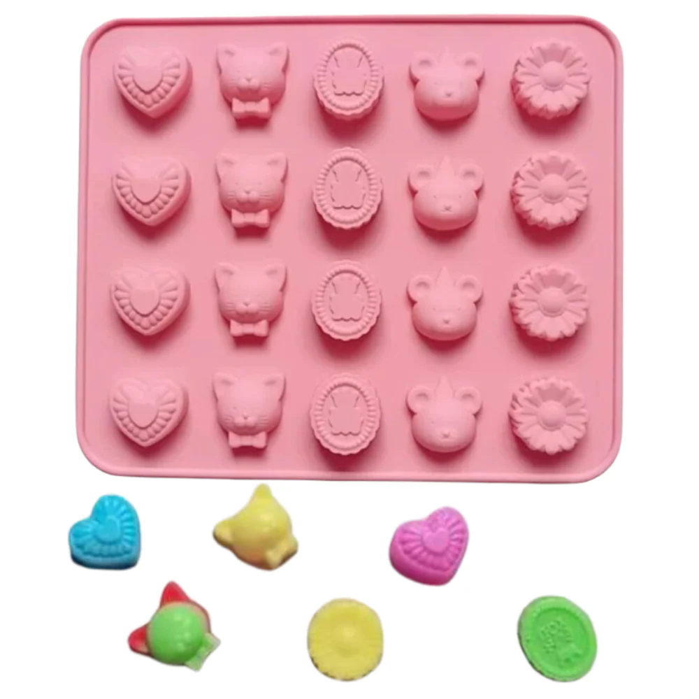 Molde de Silicón Doméstico Figuritas Mix