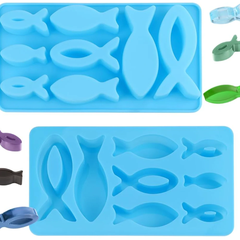 Molde de pez Ichthus Religioso de silicon - Imagen 3