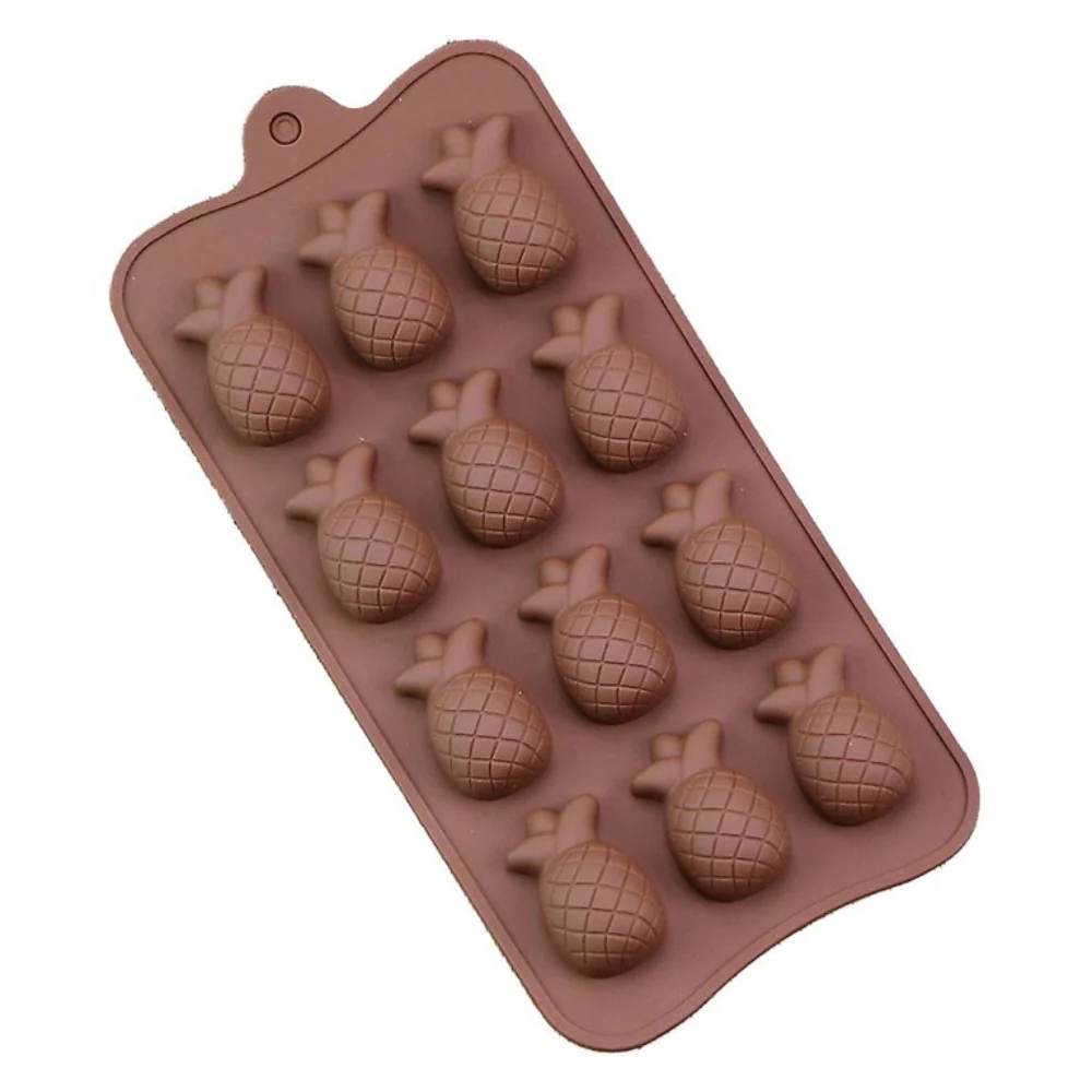 Molde de 12 Piñas para Chocolate Molde de Silicón
