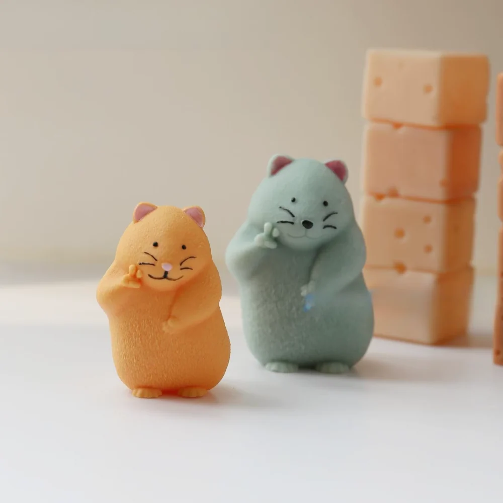 Molde Hámster Paz Bro 3D para Vela - Imagen 2