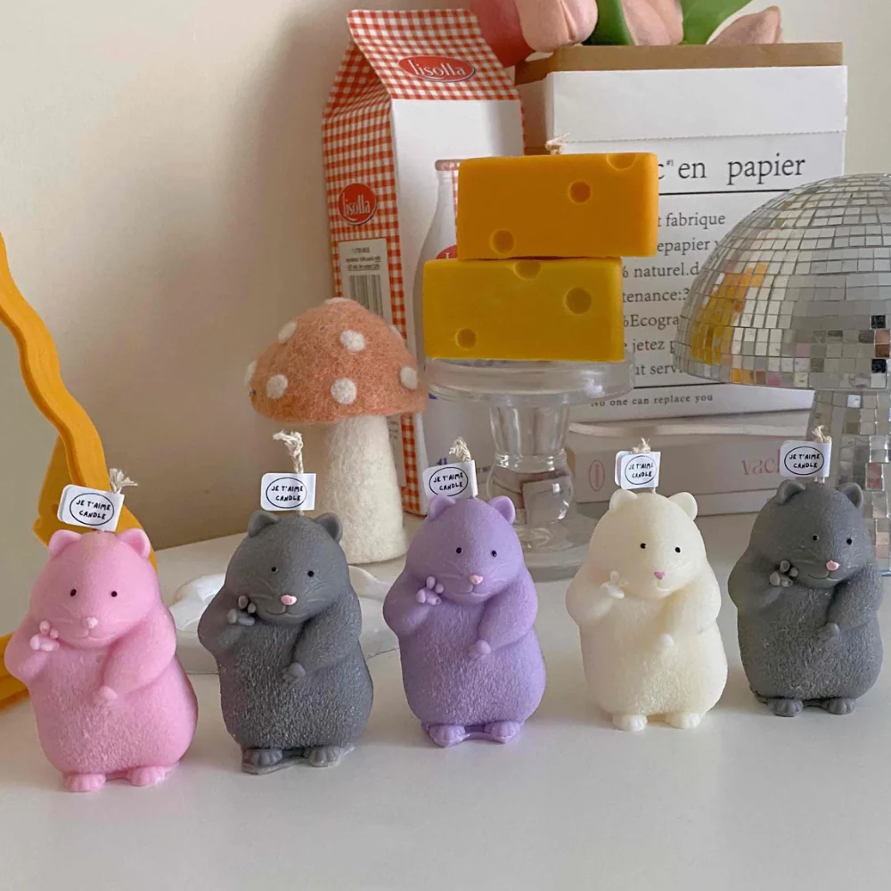 Molde Hámster Paz Bro 3D para Vela - Imagen 3