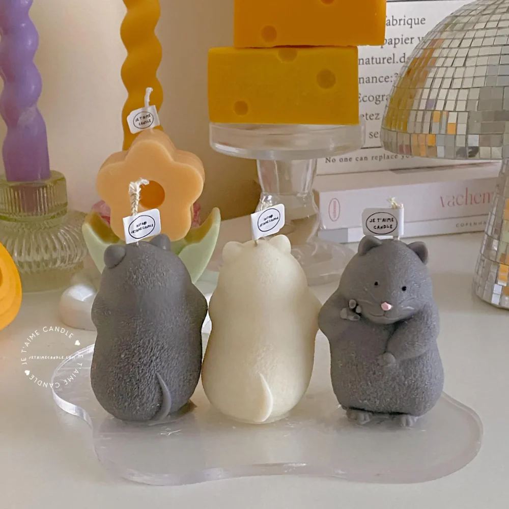 Molde Hámster Paz Bro 3D para Vela - Imagen 4
