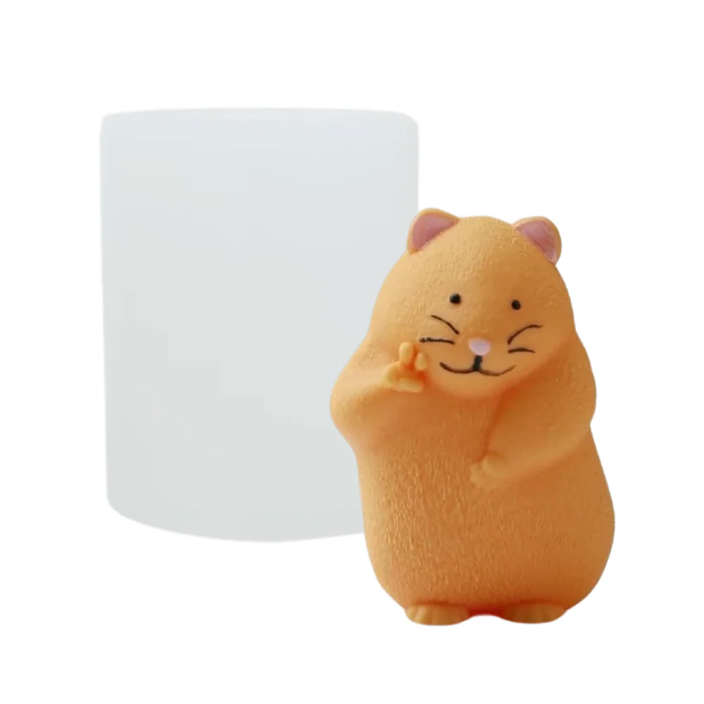 Molde Hámster Paz Bro 3D para Vela