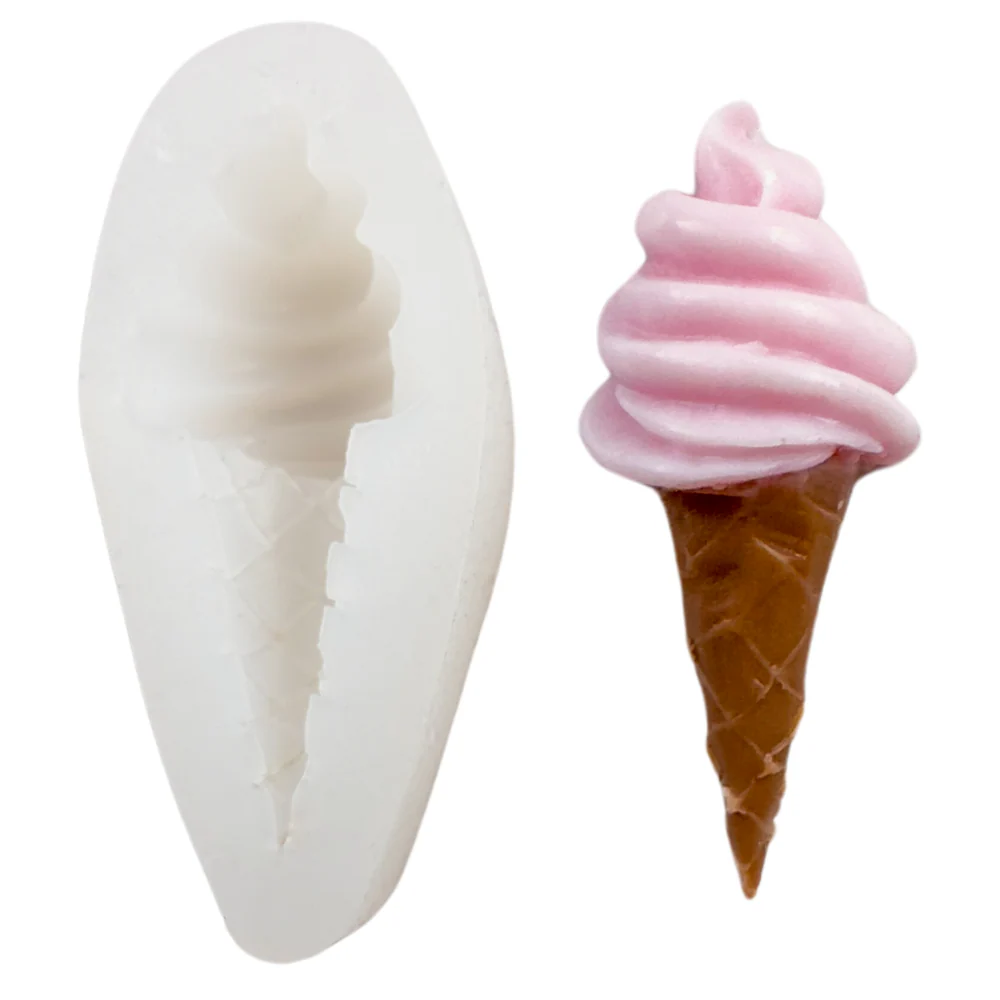 Molde de Mini Helado Lollipop para Fondant de Silicón Flexible