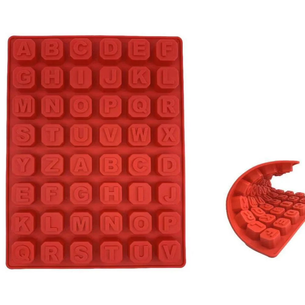 Molde Abecedario Cubitos ABC Molde de Silicón - Imagen 2