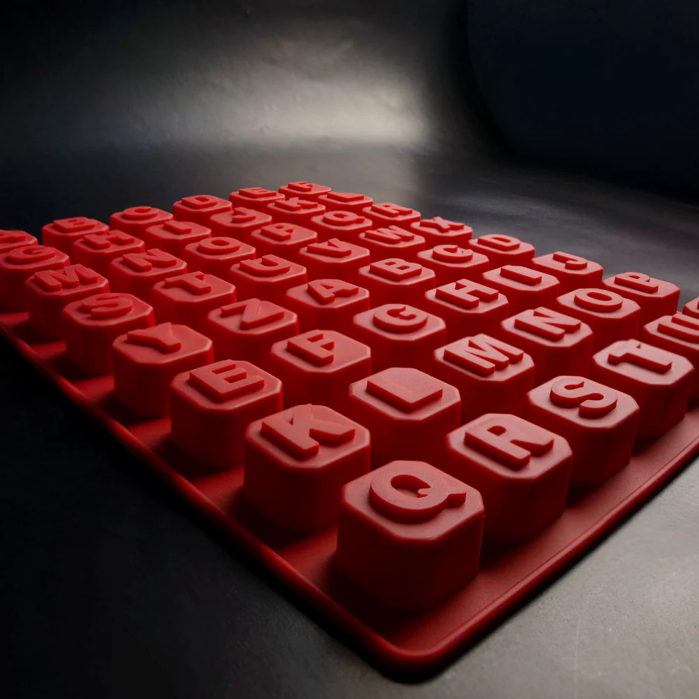 Molde Abecedario Cubitos ABC Molde de Silicón - Imagen 3