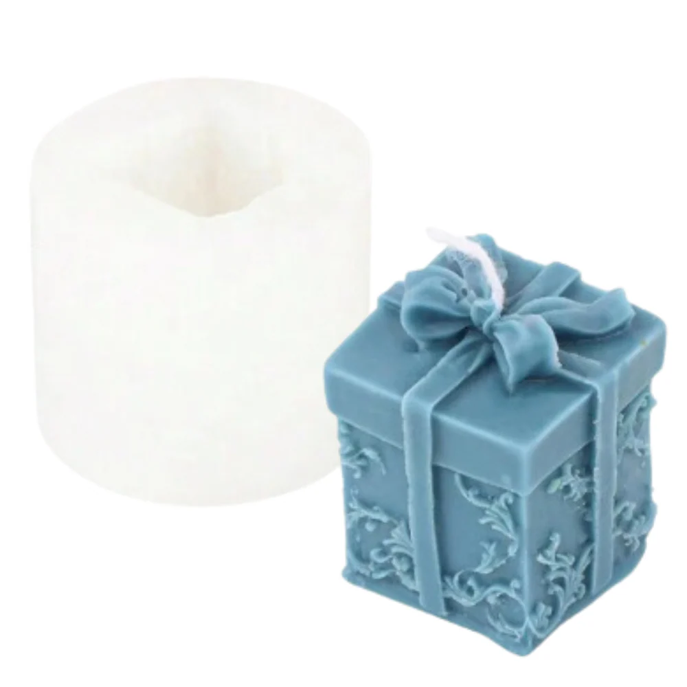 Molde Caja de Regalo con Moño 3D