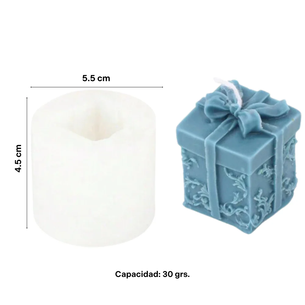 Molde Caja de Regalo con Moño 3D - Imagen 4