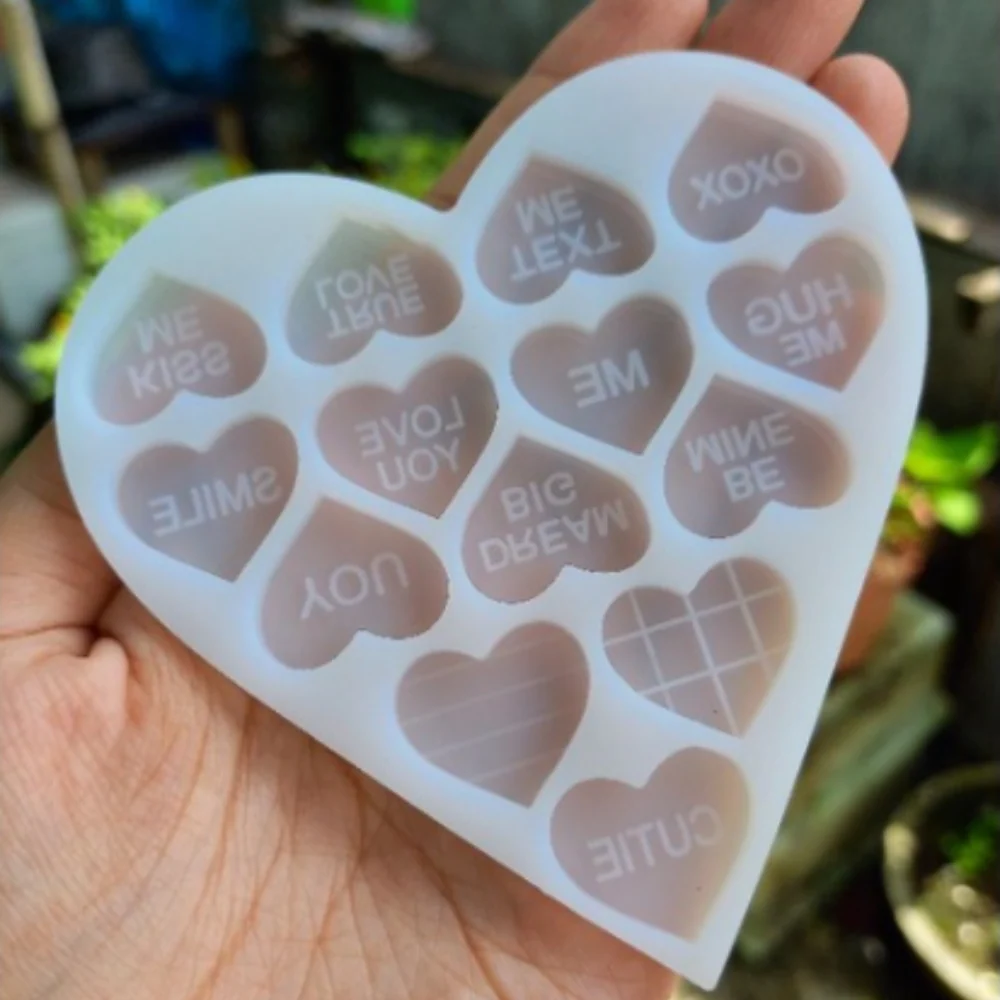 Molde 14 Corazones Resina - Imagen 3