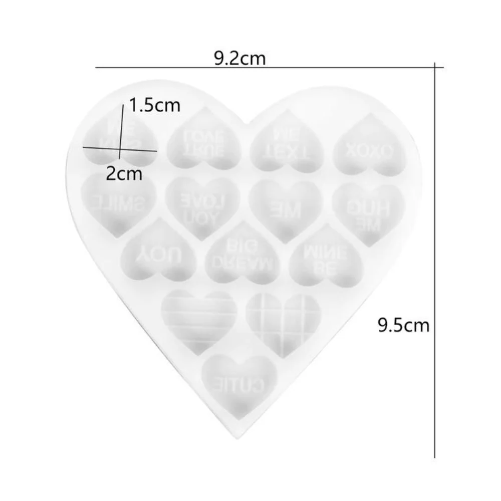 Molde 14 Corazones Resina - Imagen 5